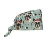 Bonnet De Travail Bouvier Français Portant Un Bonnet De Père Noël Unisexe Charlotte De Travail Réglable Casquette Cache Poussière pour Homme Femme Restaurant