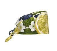 Bonnet De Travail Citron Vert Myrtille Anti-Transpiration Charlotte De Travail Doux Toque De Cuisinier pour Vétérinaires Restaurant Femme