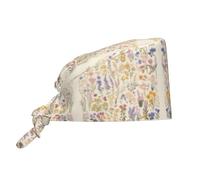 Bonnet de travail rbdutf6h avec bandeau anti-transpiration, bonnet de bloc opératoire ajustable à nouer à l'arrière, noir, pour femmes et hommes