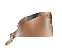 Bonnet de travail réglable avec élastique à nouer pour homme et femme, noir, taille unique