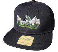Bonnet de vélo enfants : VTT - Casquette de VTT Garçon - Casquette de baseball, Noir - Mountain Ride, taille unique