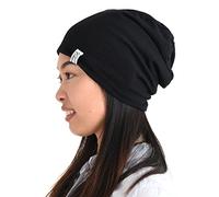 Bonnet D'Été en Tricot Fin, Chapeau Homme Et Femme Doux, Respirant Et Léger, Mince Bonnet Tombant Japonais Slouchy Bouffant Refroidissement Lumière Mode Unisexe Noir