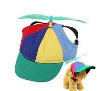 Bonnet d'hélice pour Chien, hélicoptère Arc-en- pour Chiots, Capuchon d'hélice Amusant, Casquette d'hélicoptère, Casquette Arc-en- pour Chien, Casquette de Baseball avec Trous d'oreille pour