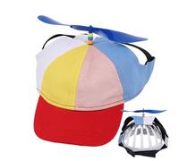 Bonnet d'hélice pour Chien, hélicoptère Arc-en- pour Chiots, Capuchon d'hélice Amusant, Casquette d'hélicoptère, Casquette Arc-en- pour Chien, Casquette de Baseball avec Trous d'oreille pour