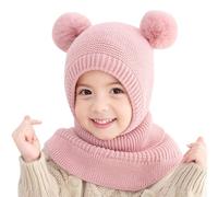 Bonnet d'hiver 2 en 1 pour enfant - Avec cache-oreilles - Pour garçons et filles - Bonnet d'hiver à enfiler - Pour enfant de 1 à 5 ans, c, taille unique