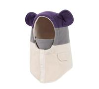 Bonnet d'hiver 2026 pour enfants avec écharpe intégrée, protection du visage, tricoté chaud, coupe-vent, avec renforts d'oreille épais pour garçons et filles, par temps froid, kaki, 6-16 Jahre