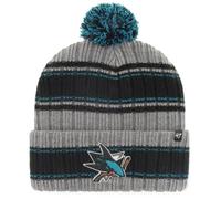 Bonnet d'hiver - 47 Brand - REXFORD San Jose Sharks - 100% acrylique - Bleu marine et blanc - Pour homme