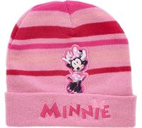 Bonnet d'hiver Disney Minnie Mouse - 100% acrylique, avec broderie de haute qualité Rose