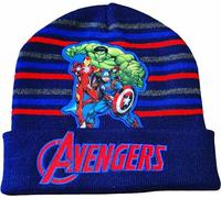 Bonnet d'hiver doux et chaud pour enfants AVENGERS Bleu