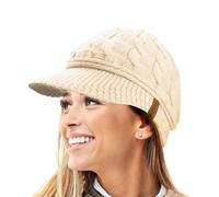 Bonnet d'hiver en Tricot torsadé Chaud R80 Teddy pour Femme- Taille Unique-Natural