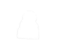 Bonnet d'Hiver Enfant 4F en Acrylique Blanche avec Pompon - Confort Doublé Polaire Taille unique