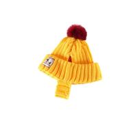 Bonnet d'hiver pour chien avec trous d'oreille - Balle douce et chaude - Coupe-vent - Chapeau d'hiver pour chien