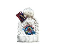 Bonnet d'hiver pour enfant Marvel Spiderman avec pompon blanc 52 cm