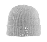 Bonnet d'hiver Tricoté Être Athée n'est Pas Un Crime Slouch Bonnet Chapeau Tricot Unisexe Knit Beanie pour Femme Adultes Cyclisme