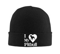 Bonnet d'hiver Tricoté J'aime Mon Chien Slouch Bonnet Hiver Chaud Tricot Chaud Beanie Hiver pour Ski Femme Adultes