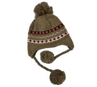 Bonnet d'hiver tricoté pour Femme, avec Pompon pour Les Oreilles, béret épais et Chaud pour l'extérieur en Hiver,Kaki,One Size Fits All