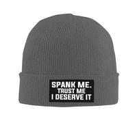 Bonnet d'hiver Tricoté Spank Me, Fais-Moi Confiance, Je Le mérite Chaud Casquette Tricoté Épais Tricoter Chapeau pour Cyclisme Femme Adultes