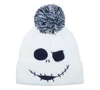 Bonnet Disney L'Étrange Noël de monsieur Jack - Visage géant de Jack - Blanc