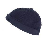 Bonnet Docker Bleu Marine en Polaire Style Marin Miki Kerzau - Taille Unique - Bleu
