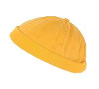 Bonnet Docker Jaune en Coton Homme et Femme Mode Hodok - Taille Unique - Jaune