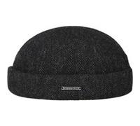 Bonnet Docker Lavoy Herringbone by Stetson anthracite S (54-55 cm)