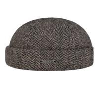 Bonnet Docker Lavoy Herringbone by Stetson beige foncé M (56-57 cm)