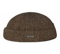 Bonnet Docker Lavoy Herringbone by Stetson marron L (58-59 cm)