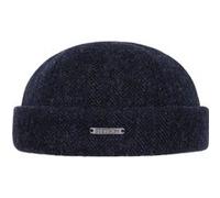 Bonnet Docker Lavoy Herringbone Wool by Stetson bleu foncé S (54-55 cm)