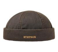 Stetson Bonnet Docker Old Cotton Winter Homme - pour l'hiver avec Revers, Bonnets Docker, Doublure, Ferme a l’Arriere, Doublure Automne-Hiver Hiver - XL (60-61 cm) Marron