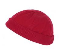 Bonnet Docker Rouge en Coton Homme et Femme Tendance Rackham - Taille Unique - Rouge