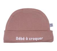 Bonnet doublé pur coton Bébé à croquer Mocha