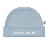 Bonnet doublé pur coton Le mec parfait bleu grisé