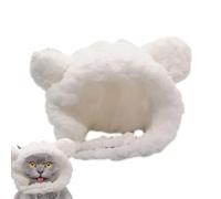 Bonnet d'ours chaud pour chien - Bonnet marron respirant - Bonnet d'hiver chaud pour chats, chiots de petite taille et moyenne