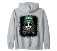 Bonnet Drapeau de l'Arabie Saoudite Homme Grunge Art Sweat à Capuche