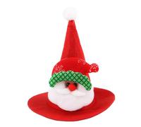 Bonnet du Père Noël pour Animaux - Amusant Festif Chaud Couvre-Chef - Vêtement d'hiver Festif pour Animaux,pour Chiots Chats Hamsters Lézards Événement Hivernal Anniversaire Fête