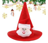 Bonnet du Père Noël pour Animaux,Couvre-Chef Ajustable Drôle De Noël - Chapeau De Déguisement Pointu pour Grand Chien | pour Dragon Barbu Moyen Grand Petit Fête Célébration Hiver Séance Photo