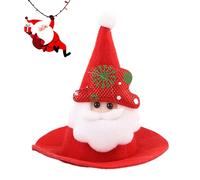 Bonnet du Père Noël pour Animaux | Couvre-Chef Ajustable Drôle De Noël,Chapeau De Déguisement Pointu pour Grand Chien | pour Dragon Barbu Moyen Grand Petit Fête Célébration Hiver Séance