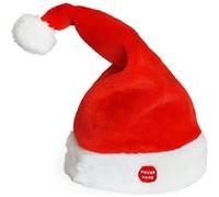 Bonnet du père Noël rockeur + musique dansant chantant Noël Saint [lux.pro] Rouge Blanc G