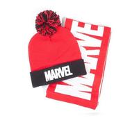 Bonnet & Écharpe - MARVEL - Rouge - Acrylique - Polyester - Enfant