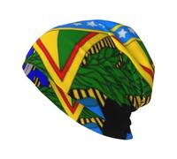 Bonnet Élastique République Fédérative du Brésil Emblème National Séchage Rapide Absorbant Lait Soie Respirant Anti-Odeur Longue Durée Nouveau Souple Sport Loisir Léger Pliable