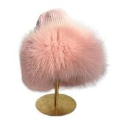 Bonnet élégant for Femmes, 1 pièce, Casquette d'hiver Chaude et Moelleuse, Chapeau épais Doux for l'extérieur, Chapeaux en Forme de dôme pour Vacances, Randonnée(Pink)