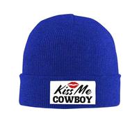 Bonnet Embrasse-Moi, Cow-Boy Casquette Doux Et Chaud Personnalisé Bandeau, pour Sommeil, Sport, Ski, 56-62cm