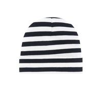 Bonnet en coton bébé pour nourrisson de 0 à 3 mois Bébé Fœtal Jouer en plein air Rencontres et machines à coucher Lavable Unisexe Chapeau d'hôpital nouveau-né, Rayures noires et blanches, taille