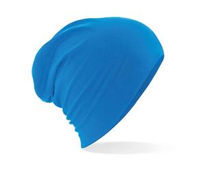Bonnet en coton femme Beechfield Hemsedal Slouch Bleu TU