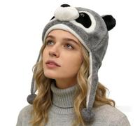 Bonnet en forme d'animal pour enfants - Doux - Avec cache-oreilles | Bonnet d'hiver pour enfants pour la randonnée, la fête, l'automne, le Nouvel An, la vie quotidienne, l'intérieur, l'extérieur