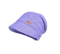 Bonnet en fourrure pour femme - Hiver - Poils en peluche - Protection thermique - Chapeau en cuir - Pour homme et femme, lilas, taille unique