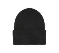 Bonnet en laine Colorful Standard Merino deep black Noir TU