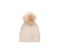 Bonnet en laine femme Pieces Bina Blanc TU