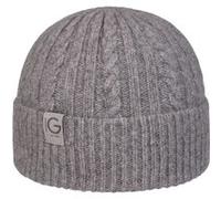 Bonnet en Laine Mérinos Cable Knit by Gebeana gris One Size