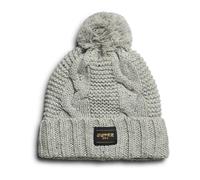 Bonnet en maille torsadée femme Superdry Gris TU
